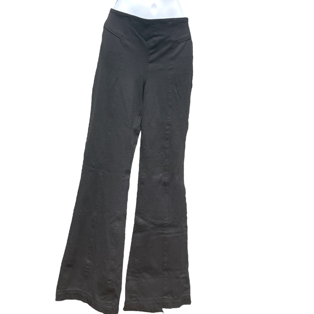 Jessica Simpson Black Bell Bottom Pant Elastic Waist Slim Fit Women's Size 10/30
